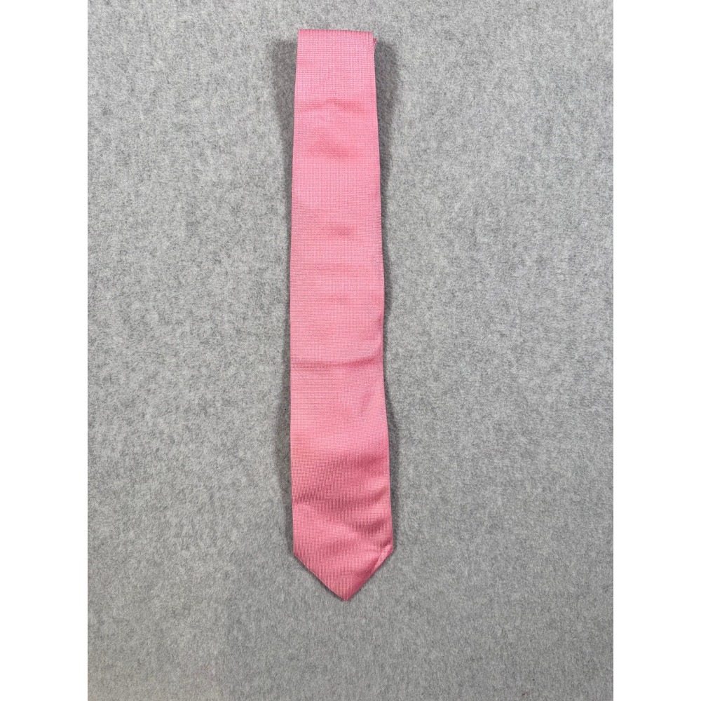 Brooks Brothers Mens Pink Textured Silk Necktie Made in USA Classic Tie